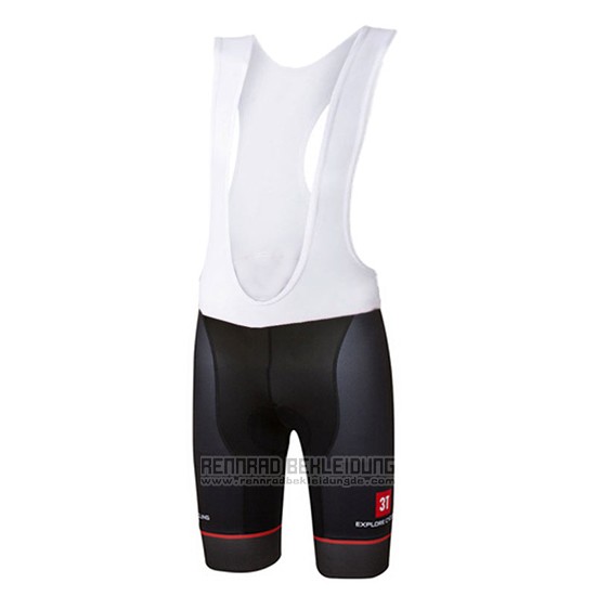 2017 Fahrradbekleidung Castelli Hell Shwarz und Rot Trikot Kurzarm und Tragerhose