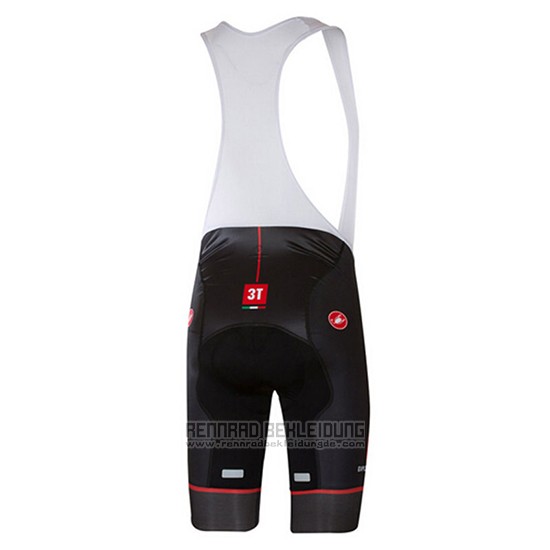 2017 Fahrradbekleidung Castelli Hell Shwarz und Rot Trikot Kurzarm und Tragerhose