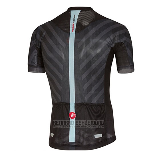 2017 Fahrradbekleidung Castelli Licht Shwarz Trikot Kurzarm und Tragerhose