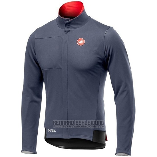 2019 Fahrradbekleidung Castelli De Grau Rot Trikot Langarm und Tragerhose