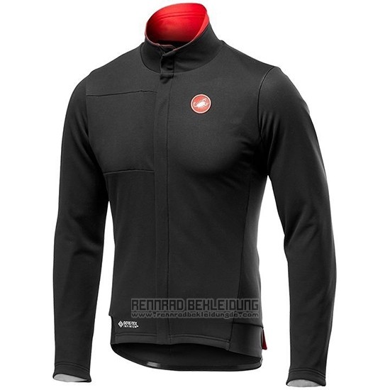 2019 Fahrradbekleidung Castelli De Shwarz Rot Trikot Langarm und Tragerhose