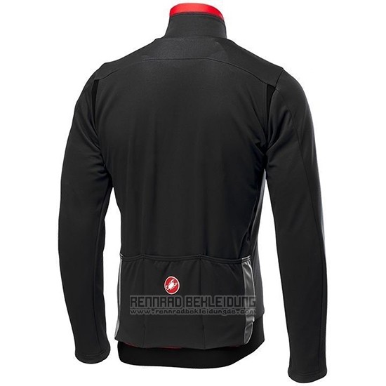 2019 Fahrradbekleidung Castelli De Shwarz Rot Trikot Langarm und Tragerhose