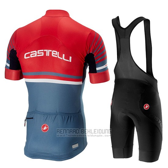 2019 Fahrradbekleidung Castelli Free Ar 4.1 Rot Grau Trikot Kurzarm und Overall