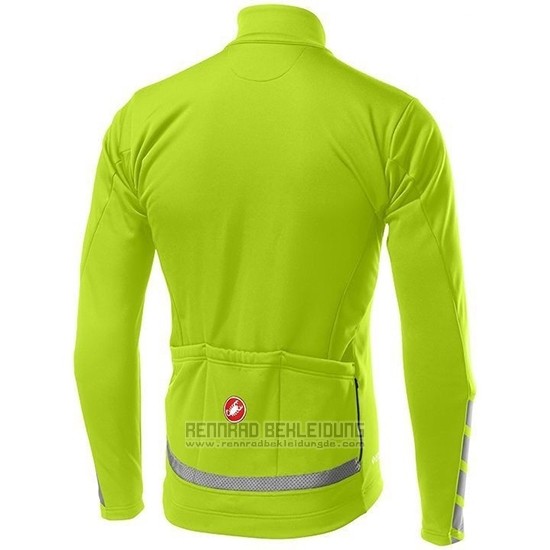 2019 Fahrradbekleidung Castelli Raddoppia 2 Grun Silber Trikot Langarm und Tragerhose