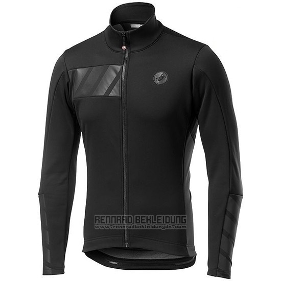 2019 Fahrradbekleidung Castelli Raddoppia 2 Shwarz Trikot Langarm und Tragerhose