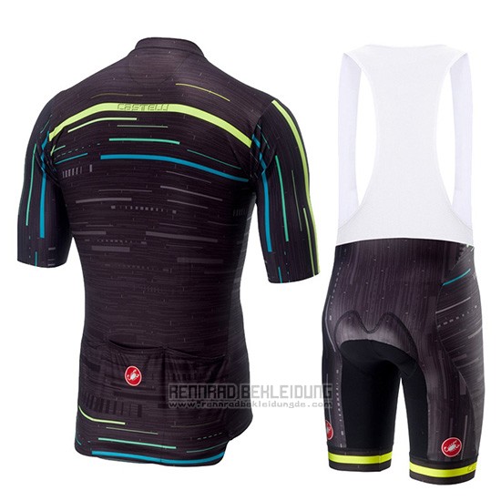 2019 Fahrradbekleidung Castelli Tabula Rasa Shwarz Trikot Kurzarm und Overall