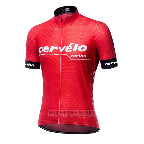 2019 Fahrradbekleidung Cervelo Rot Trikot Kurzarm und Overall