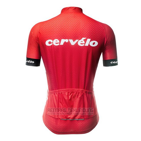 2019 Fahrradbekleidung Cervelo Rot Trikot Kurzarm und Overall