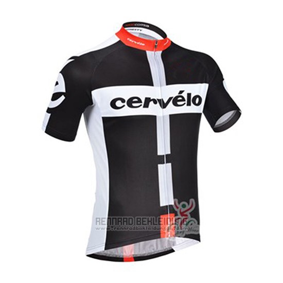 2019 Fahrradbekleidung Cervelo Shwarz Wei Trikot Kurzarm und Tragerhose - zum Schließen ins Bild klicken