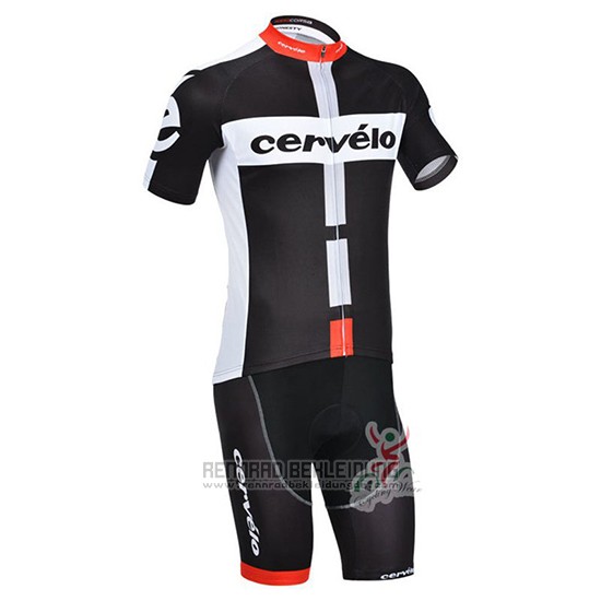 2019 Fahrradbekleidung Cervelo Shwarz Wei Trikot Kurzarm und Tragerhose - zum Schließen ins Bild klicken