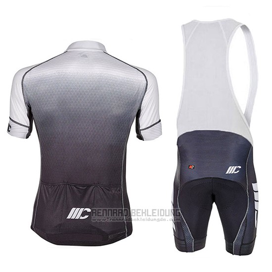 2018 Fahrradbekleidung Cipollini Shading Grau Trikot Kurzarm und Tragerhose