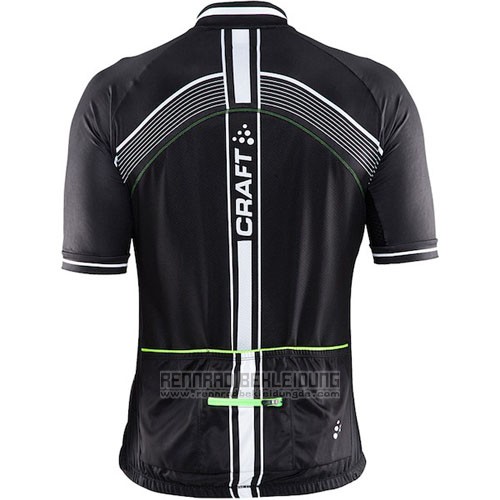 2016 Fahrradbekleidung Craft Grun und Shwarz Trikot Kurzarm und Tragerhose - zum Schließen ins Bild klicken