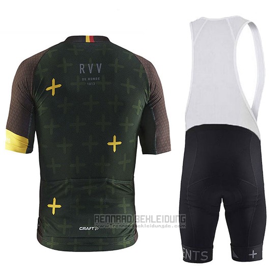 2018 Fahrradbekleidung Craft Monument Dunkel Grun Trikot Kurzarm und Tragerhose - zum Schließen ins Bild klicken