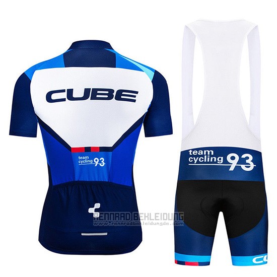 2019 Fahrradbekleidung Cube Blau Blau Tief Trikot Kurzarm und Overall