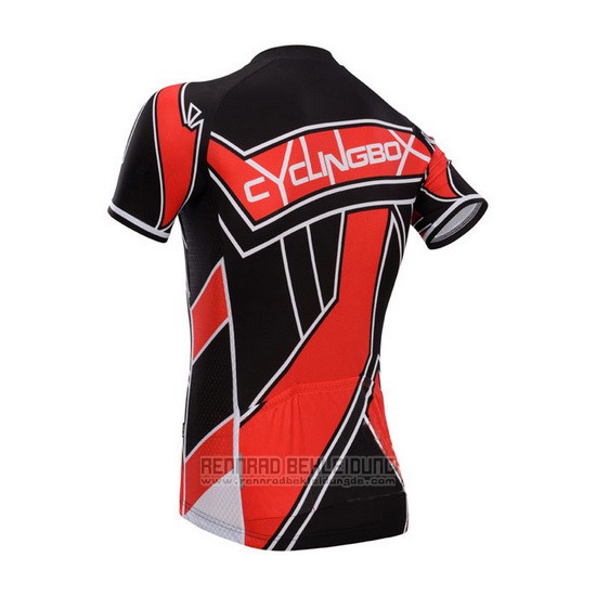 2014 Fahrradbekleidung Fox Cyclingbox Rot und Shwarz Trikot Kurzarm und Tragerhose