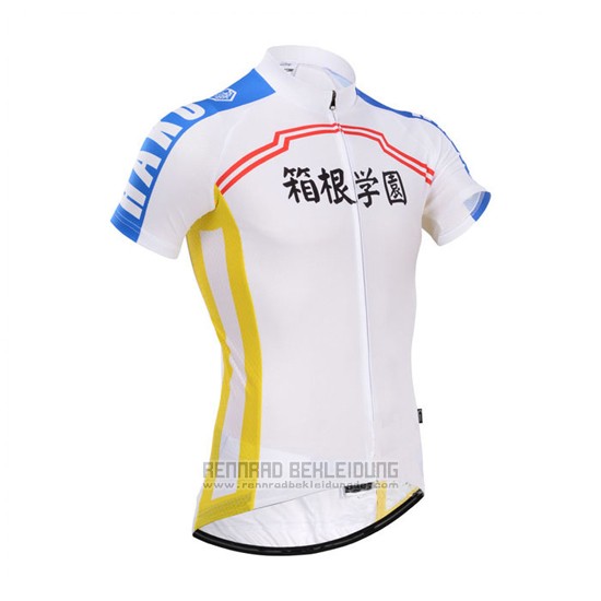 2014 Fahrradbekleidung Fox Cyclingbox Wei und Blau Trikot Kurzarm und Tragerhose