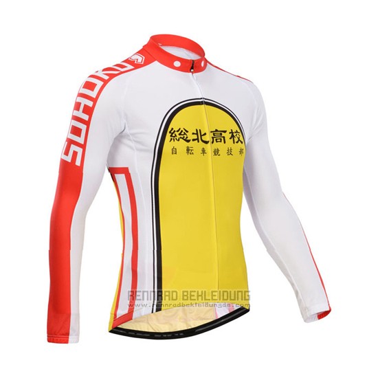 2014 Fahrradbekleidung Fox Cyclingbox Wei und Gelb Trikot Langarm und Tragerhose - zum Schließen ins Bild klicken