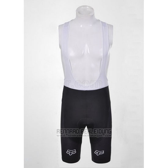 2011 Fahrradbekleidung Fox Wei und Shwarz Trikot Kurzarm und Tragerhose