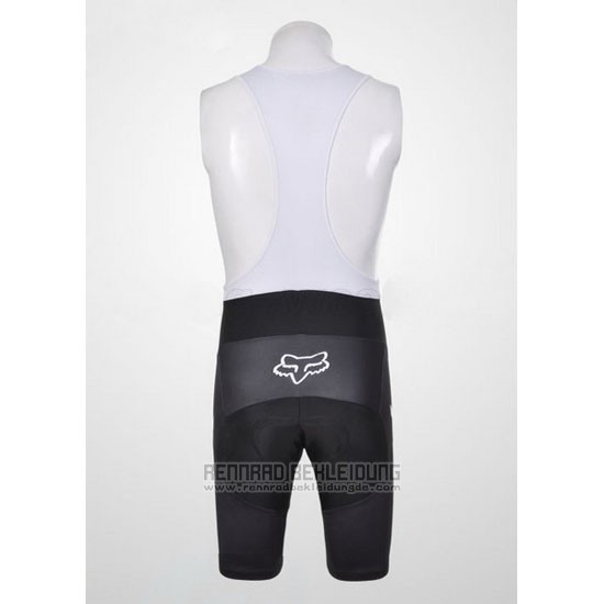 2011 Fahrradbekleidung Fox Wei und Shwarz Trikot Kurzarm und Tragerhose