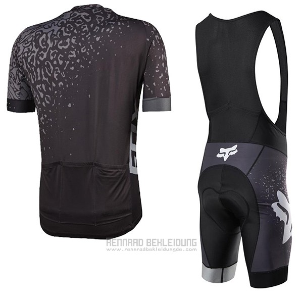 2017 Fahrradbekleidung Fox Ascent Comp Grau Trikot Kurzarm und Tragerhose - zum Schließen ins Bild klicken