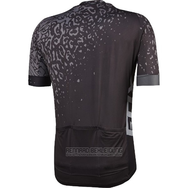 2017 Fahrradbekleidung Fox Ascent Comp Grau Trikot Kurzarm und Tragerhose