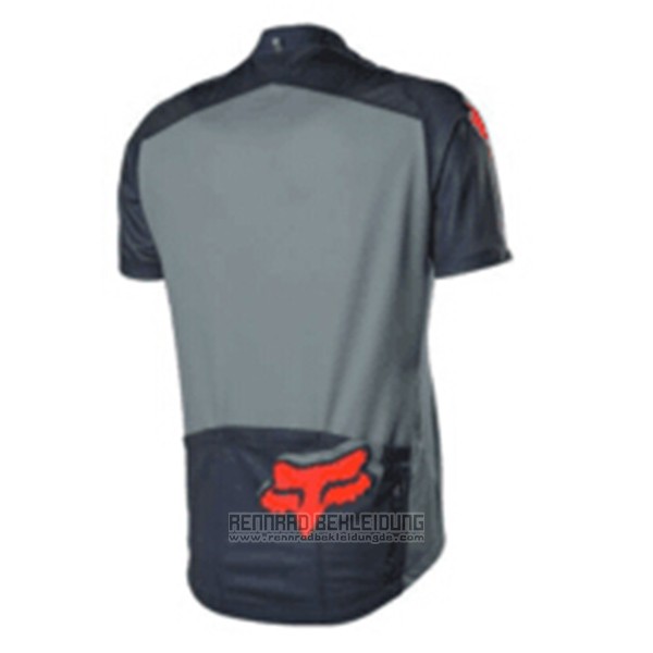 2017 Fahrradbekleidung Fox Grau Trikot Kurzarm und Tragerhose