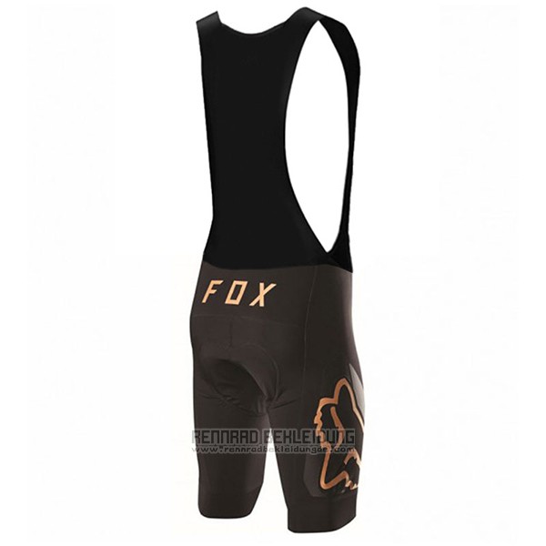 2017 Fahrradbekleidung Fox Shwarz Trikot Kurzarm und Tragerhose