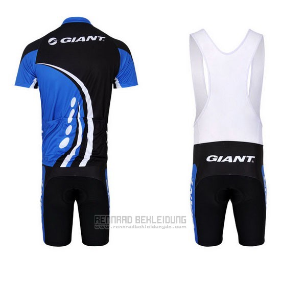 2011 Fahrradbekleidung Giant Blau Trikot Kurzarm und Tragerhose - zum Schließen ins Bild klicken