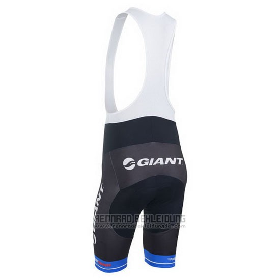 2013 Fahrradbekleidung Giant Shwarz und Blau Trikot Kurzarm und Tragerhose