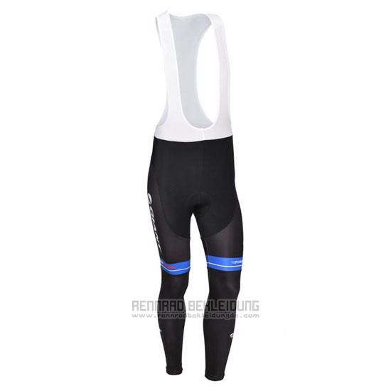 2013 Fahrradbekleidung Giant Shwarz und Blau Trikot Langarm und Tragerhose