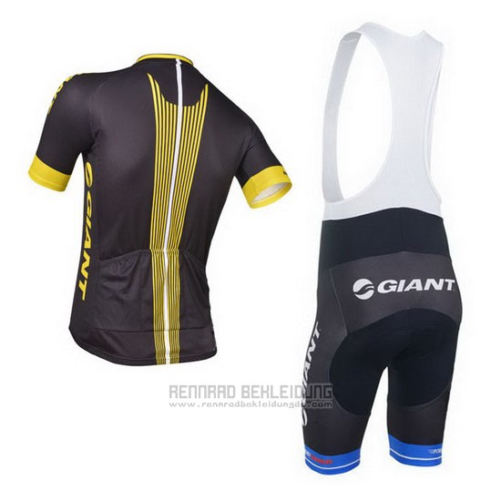 2013 Fahrradbekleidung Giant Shwarz und Gelb Trikot Kurzarm und Tragerhose - zum Schließen ins Bild klicken