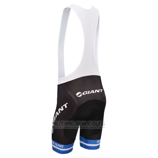 2013 Fahrradbekleidung Giant Wei und Azurblau Trikot Kurzarm und Tragerhose