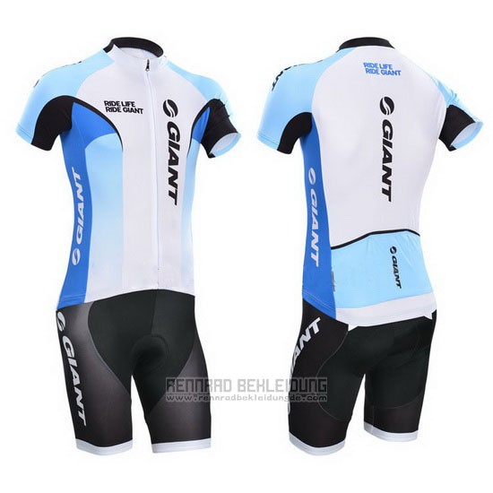 2014 Fahrradbekleidung Giant Wei Trikot Kurzarm und Tragerhose