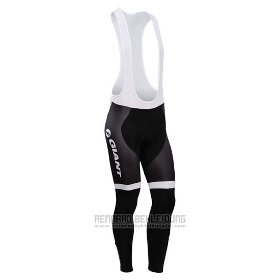 2014 Fahrradbekleidung Giant Wei und Shwarz Trikot Langarm und Tragerhose