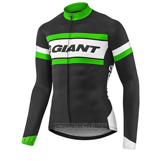 2017 Fahrradbekleidung Giant Shwarz Trikot Langarm und Tragerhose - zum Schließen ins Bild klicken