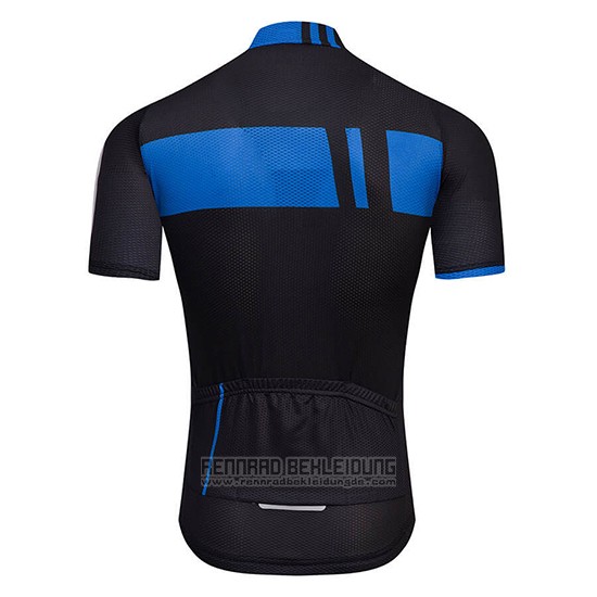 2018 Fahrradbekleidung Giant Shwarz und Blau Trikot Kurzarm und Tragerhose - zum Schließen ins Bild klicken