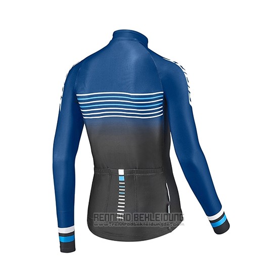 2019 Fahrradbekleidung Giant Race Day Blau Shwarz Trikot Langarm und Tragerhose