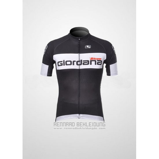 2011 Fahrradbekleidung Giordana Shwarz Trikot Kurzarm und Tragerhose