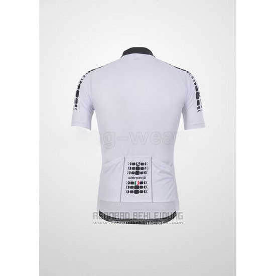 2011 Fahrradbekleidung Giordana Wei Trikot Kurzarm und Tragerhose