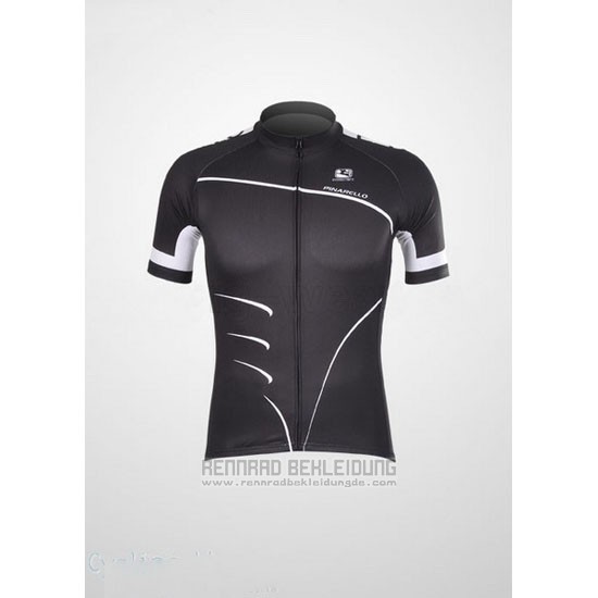 2012 Fahrradbekleidung Giordana Shwarz Trikot Kurzarm und Tragerhose