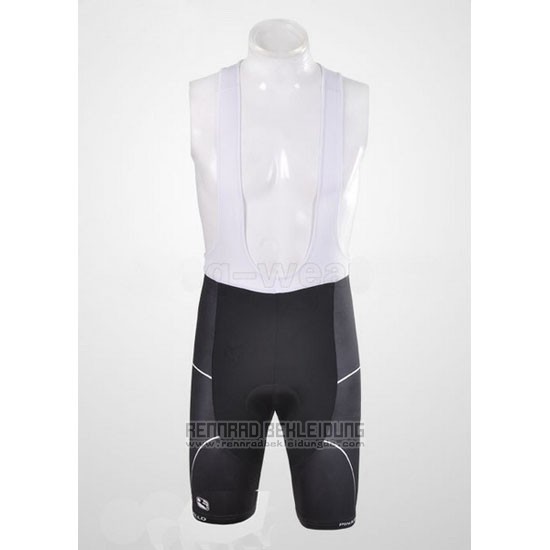 2012 Fahrradbekleidung Giordana Shwarz Trikot Kurzarm und Tragerhose