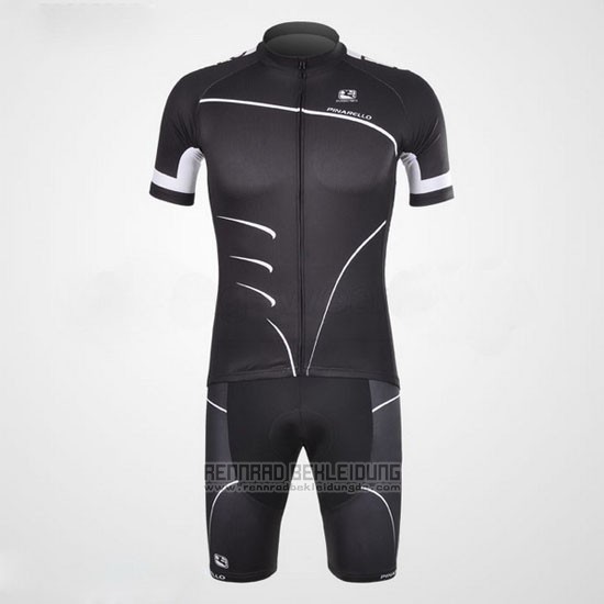 2012 Fahrradbekleidung Giordana Shwarz Trikot Kurzarm und Tragerhose