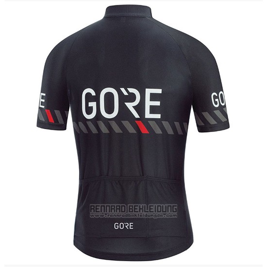 2018 Fahrradbekleidung Gore C3 Shwarz Trikot Kurzarm und Tragerhose - zum Schließen ins Bild klicken