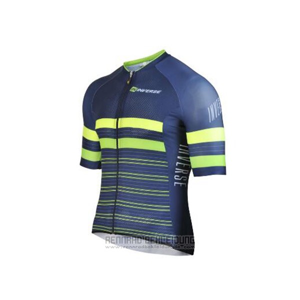 2017 Fahrradbekleidung Inverse Blau Trikot Kurzarm und Tragerhose