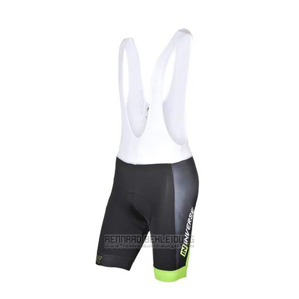 2017 Fahrradbekleidung Inverse Shwarz und Grun Trikot Kurzarm und Tragerhose