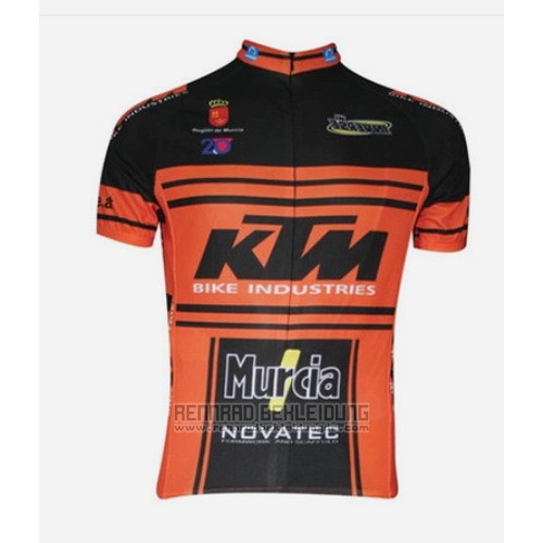 2015 Fahrradbekleidung Ktm Shwarz und Orange Trikot Kurzarm und Tragerhose - zum Schließen ins Bild klicken