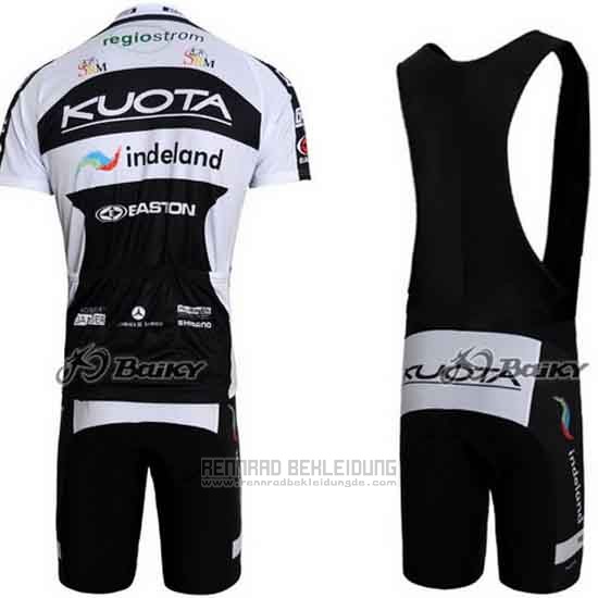 2010 Fahrradbekleidung Kuota Shwarz und Wei Trikot Kurzarm und Tragerhose