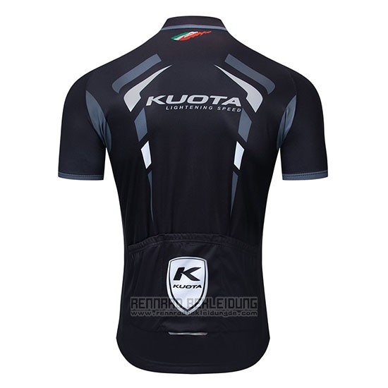 2019 Fahrradbekleidung Kuota Shwarz Wei Trikot Kurzarm und Tragerhose