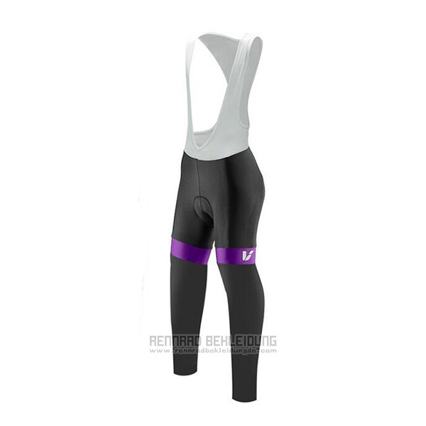 2017 Fahrradbekleidung Liv Volett Trikot Langarm und Tragerhose