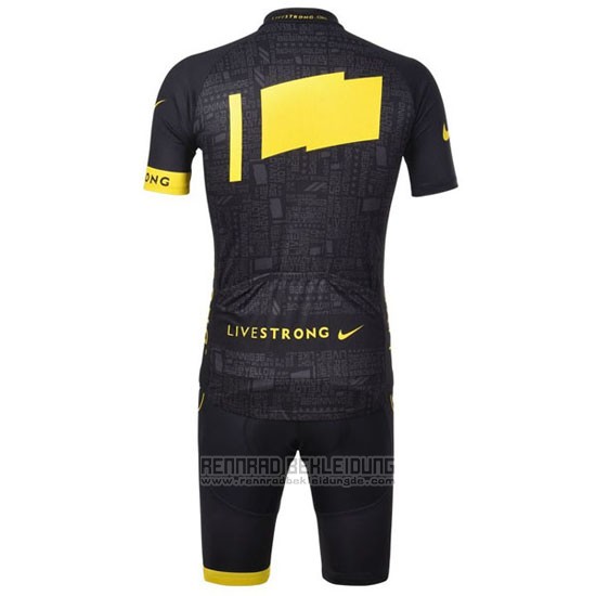 2012 Fahrradbekleidung Livestrong Shwarz Trikot Kurzarm und Tragerhose - zum Schließen ins Bild klicken